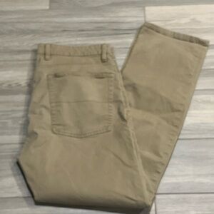 Chaps Straight Fit Mens Khaki Jeans Pants 36 x 30 Slacks Trouser Casual Work